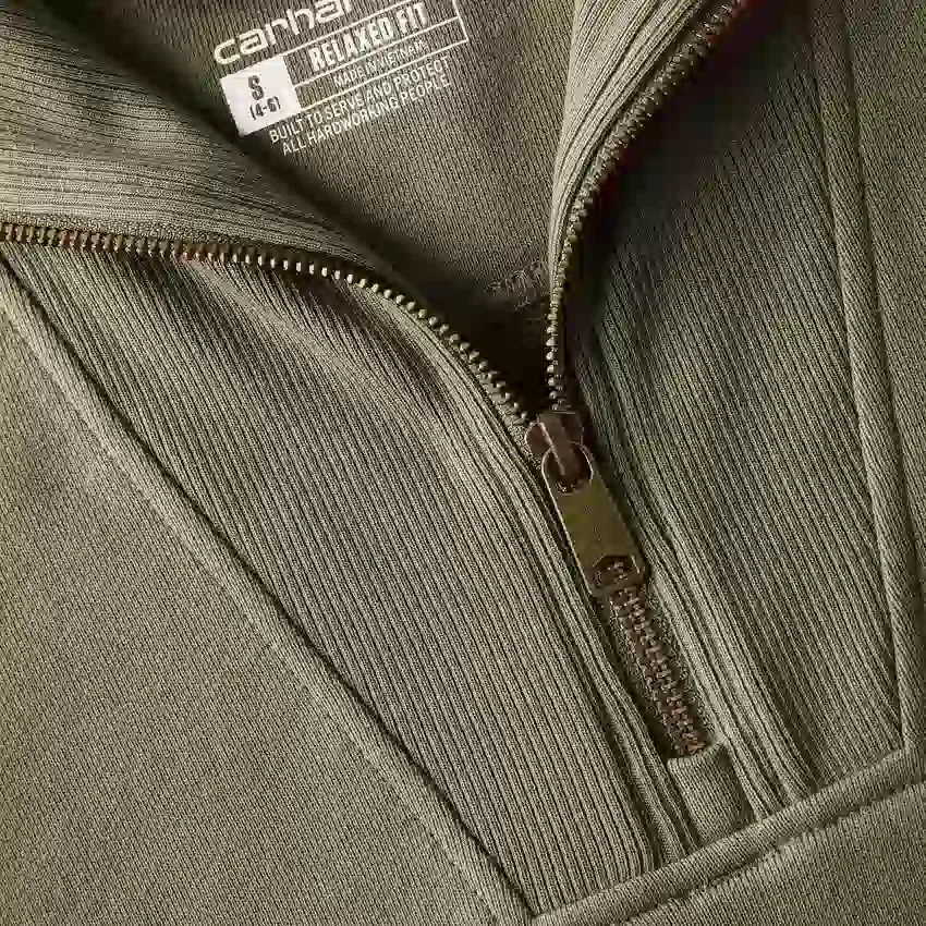 Sudadera ligera de Tencel con media cremallera para mujer