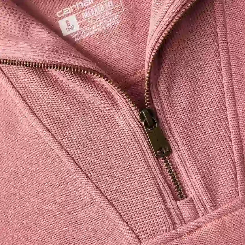 Sudadera ligera de Tencel con media cremallera para mujer
