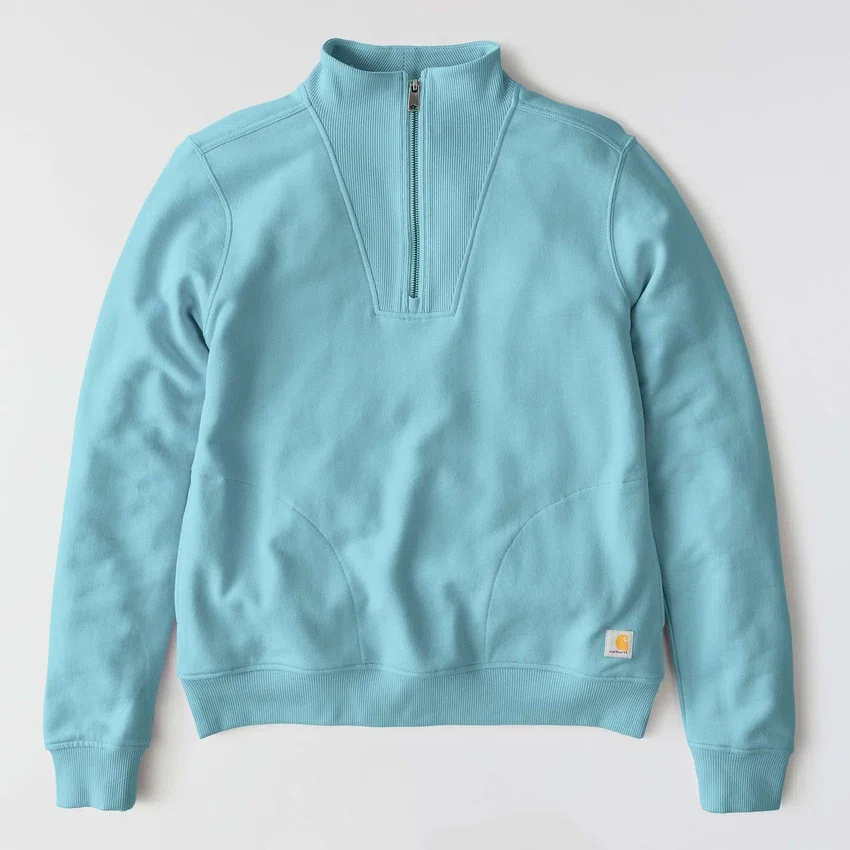 Sudadera ligera de Tencel con media cremallera para mujer