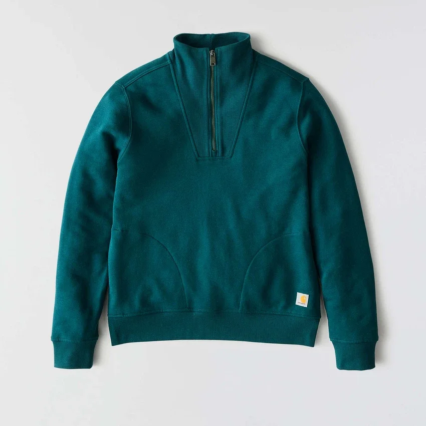 Sudadera ligera de Tencel con media cremallera para mujer