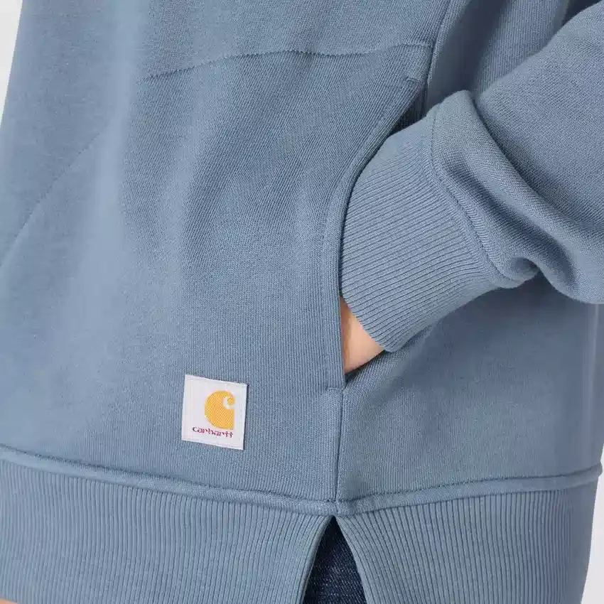 Sudadera ligera de Tencel con media cremallera para mujer
