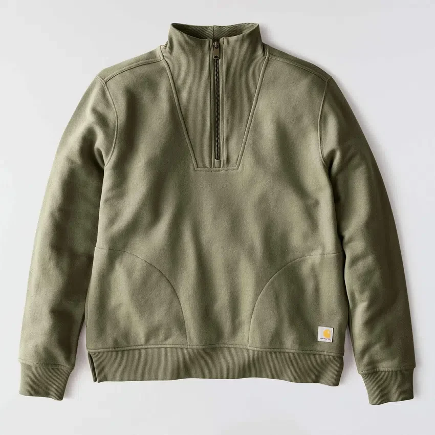 Sudadera ligera de Tencel con media cremallera para mujer