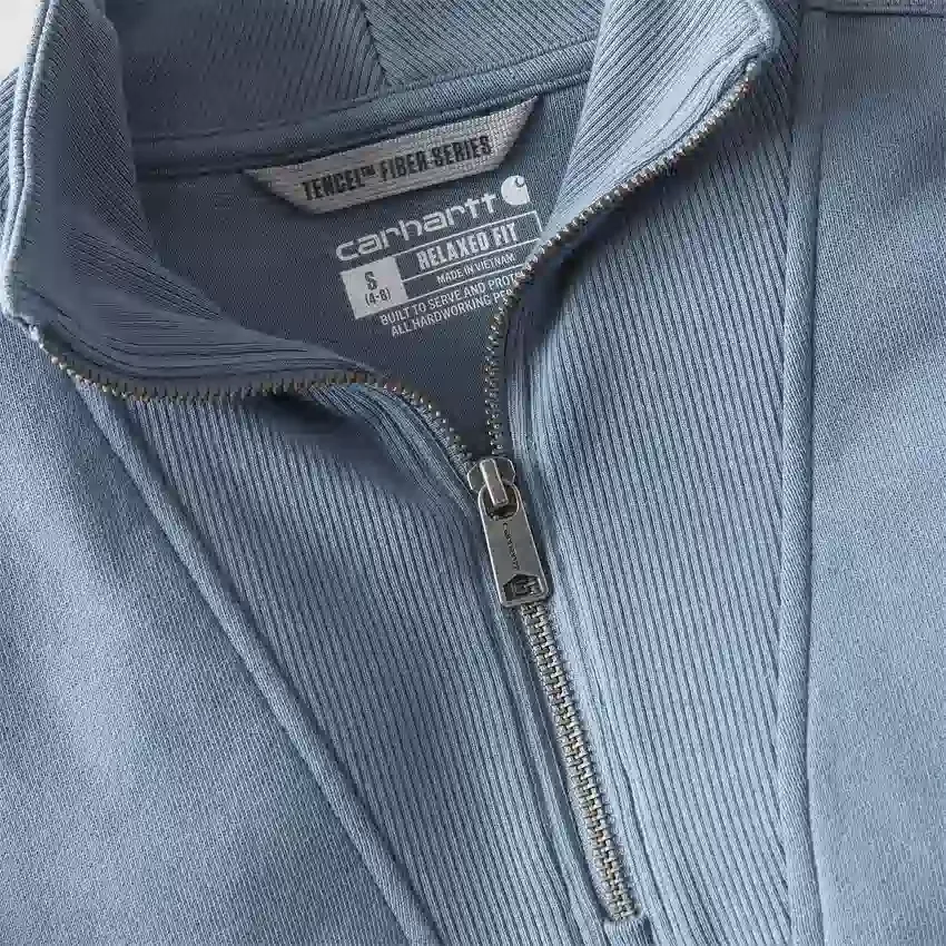 Sudadera ligera de Tencel con media cremallera para mujer