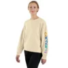 Sudadera ligera de Tencel para mujer, de corte holgado y con manguitos estampados