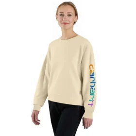 Sudadera ligera de Tencel para mujer, de corte holgado y con manguitos estampados
