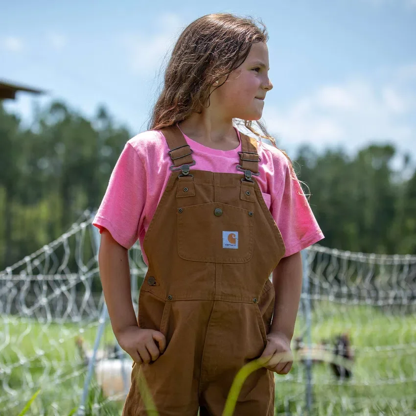 Tallas del peto lavada al estilo «Duck» para niños (niños)