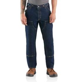 Vaqueros de leñador «Rugged Flex®» de corte recto holgado con doble refuerzo en las rodillas - Vaqueros de trabajo