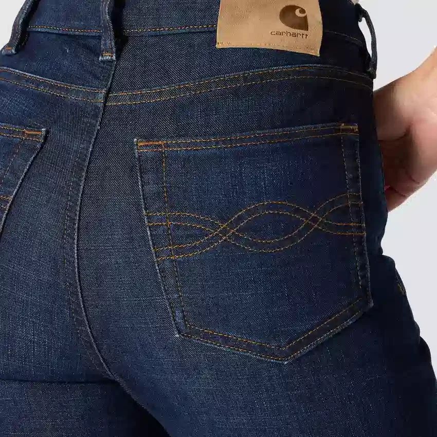 Vaqueros de talle alto y corte acampanado Tiller para mujer