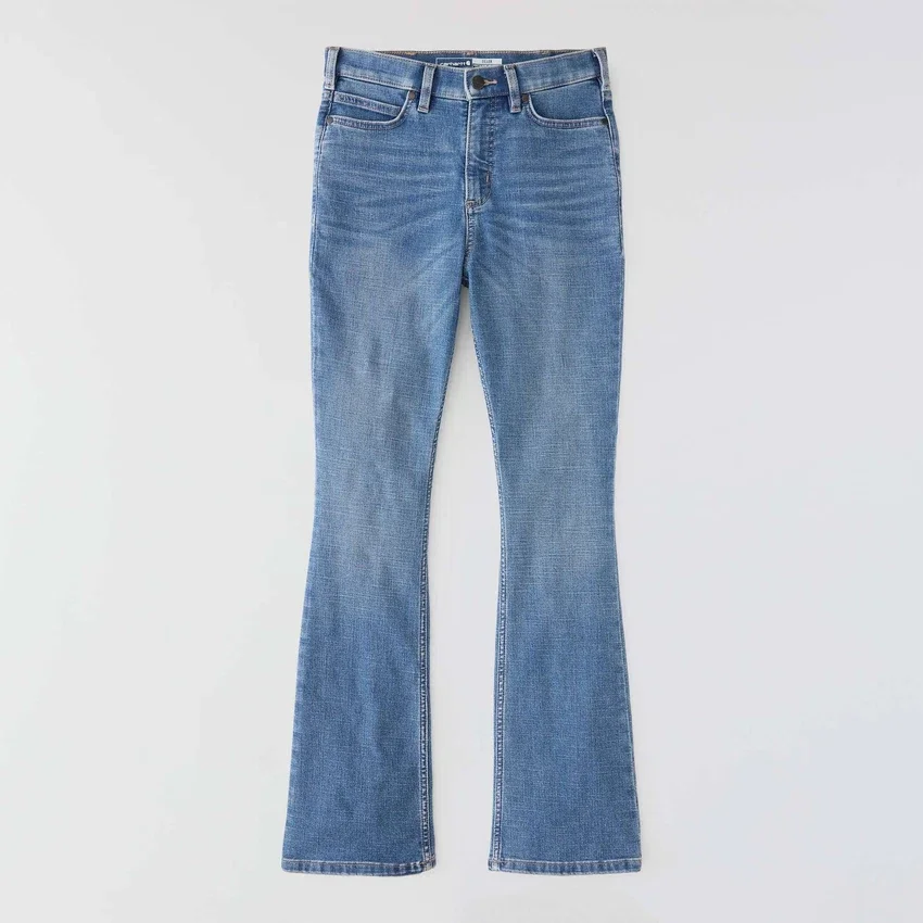 Vaqueros de talle alto y corte acampanado Tiller para mujer
