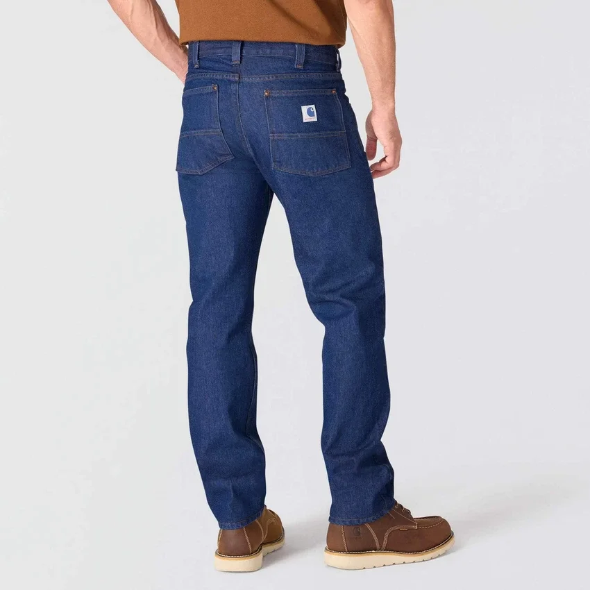 Vaqueros de trabajo de corte recto y holgado de la serie Crafted para hombre