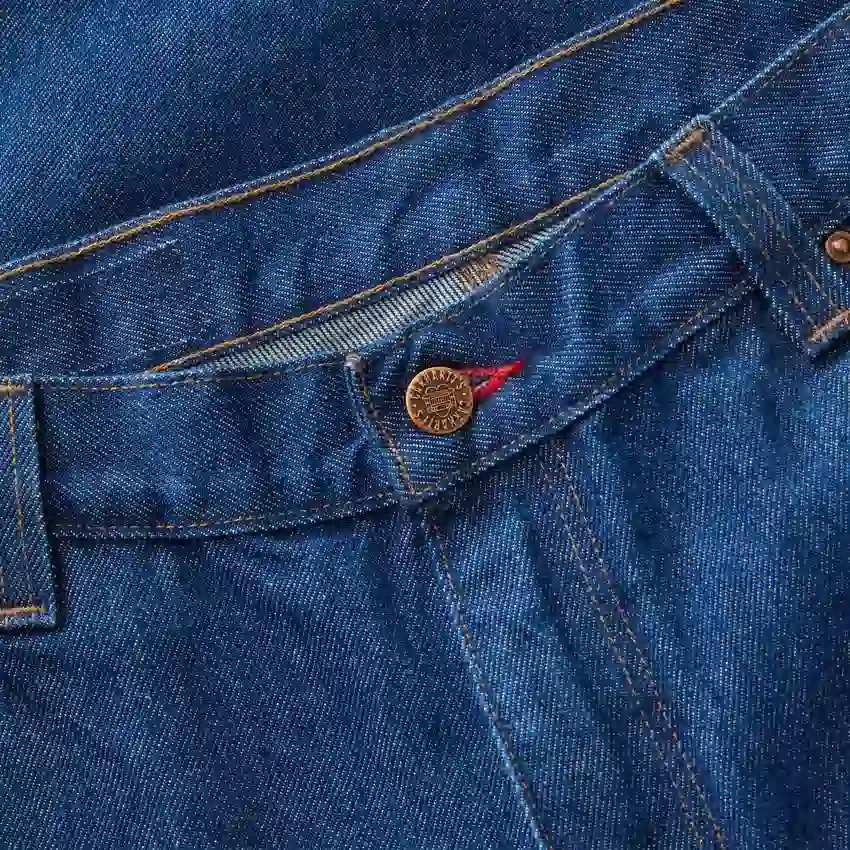 Vaqueros de trabajo de corte recto y talle holgado con doble refuerzo en las rodillas de la serie Crafted para hombre