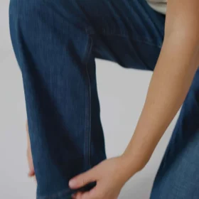 Vaqueros de trabajo elásticos de talle medio «Carpenter» para mujer