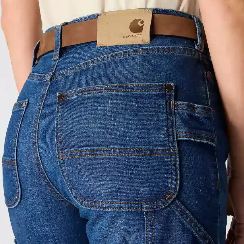 Vaqueros de trabajo elásticos de talle medio «Carpenter» para mujer