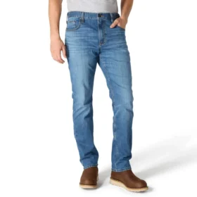 Vaqueros de trabajo para hombre, ajustados y cónicos, con tejido Rugged Flex