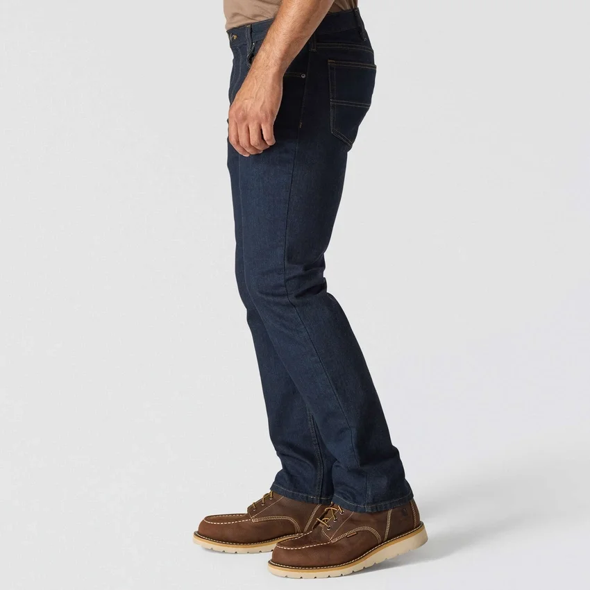 Vaqueros de trabajo para hombre, ajustados y cónicos, con tejido Rugged Flex