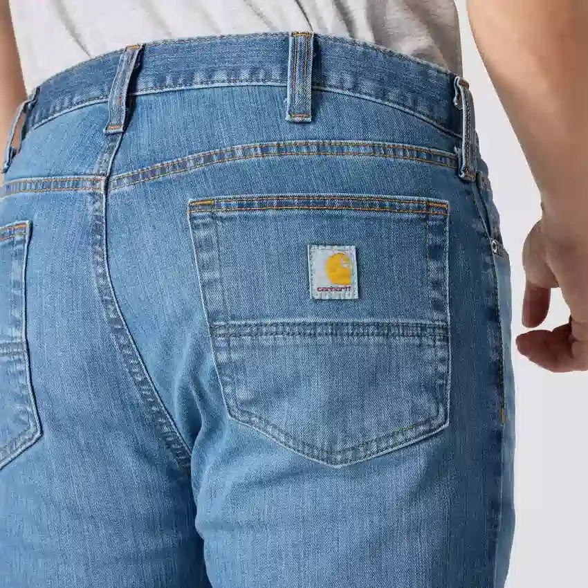 Vaqueros de trabajo para hombre, ajustados y cónicos, con tejido Rugged Flex