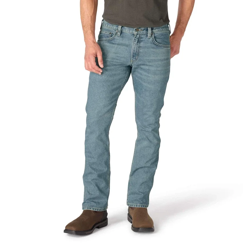 Vaqueros de trabajo para hombre, corte bootcut holgado y tejido Rugged Flex