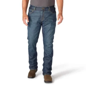 Vaqueros de trabajo para hombre, corte bootcut holgado y tejido Rugged Flex