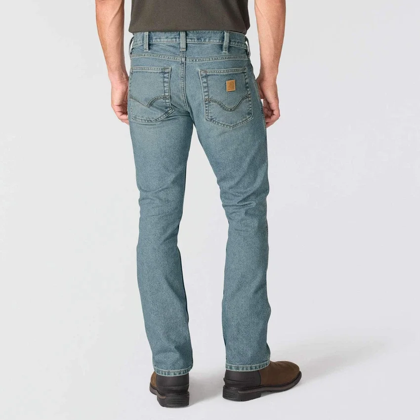 Vaqueros de trabajo para hombre, corte bootcut holgado y tejido Rugged Flex