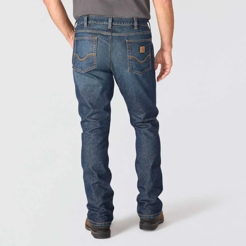 Vaqueros de trabajo para hombre, corte bootcut holgado y tejido Rugged Flex