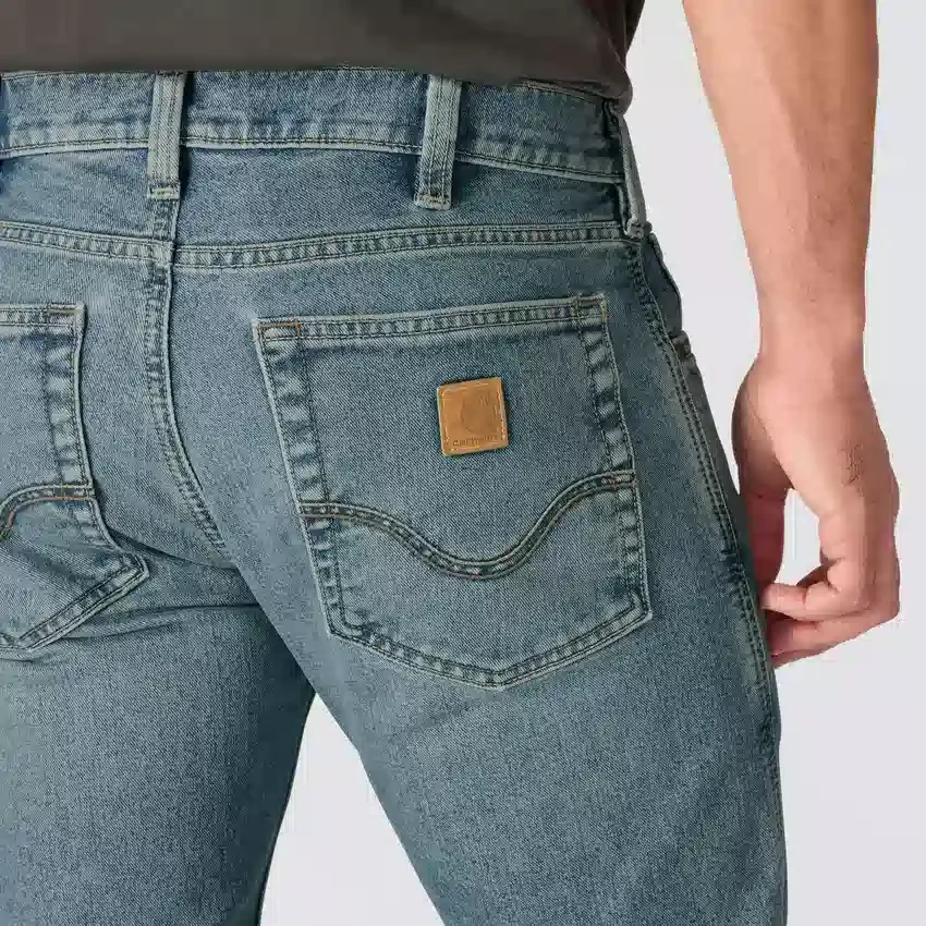 Vaqueros de trabajo para hombre, corte bootcut holgado y tejido Rugged Flex