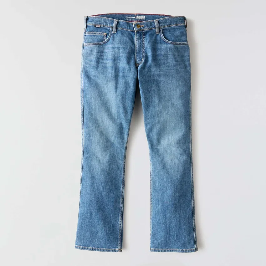 Vaqueros de trabajo para hombre de corte holgado y campana «Fr Relaxed Fit Bootcut Rugged Flex», resistentes al fuego