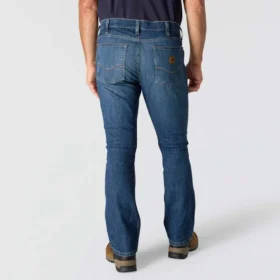 Vaqueros de trabajo para hombre de corte holgado y campana «Fr Relaxed Fit Bootcut Rugged Flex», resistentes al fuego