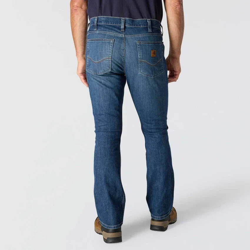 Vaqueros de trabajo para hombre de corte holgado y campana «Fr Relaxed Fit Bootcut Rugged Flex», resistentes al fuego