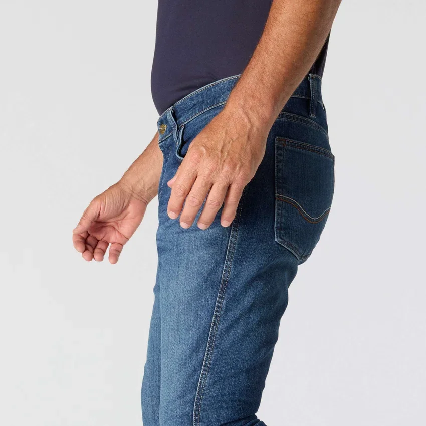 Vaqueros de trabajo para hombre de corte holgado y campana «Fr Relaxed Fit Bootcut Rugged Flex», resistentes al fuego