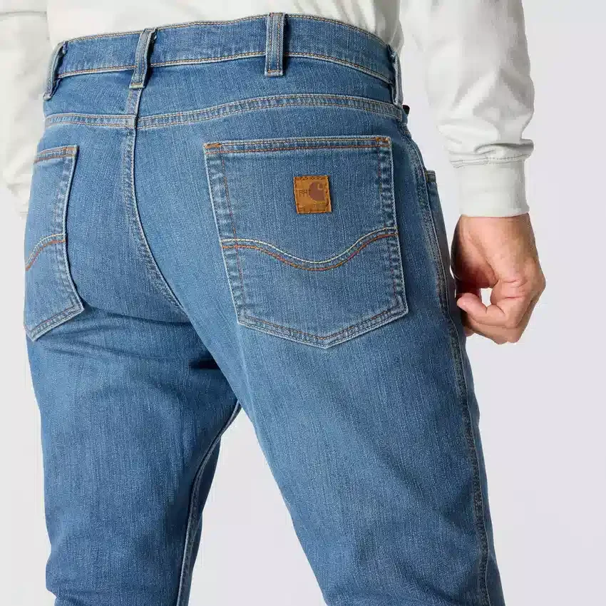 Vaqueros de trabajo para hombre de corte holgado y campana «Fr Relaxed Fit Bootcut Rugged Flex», resistentes al fuego