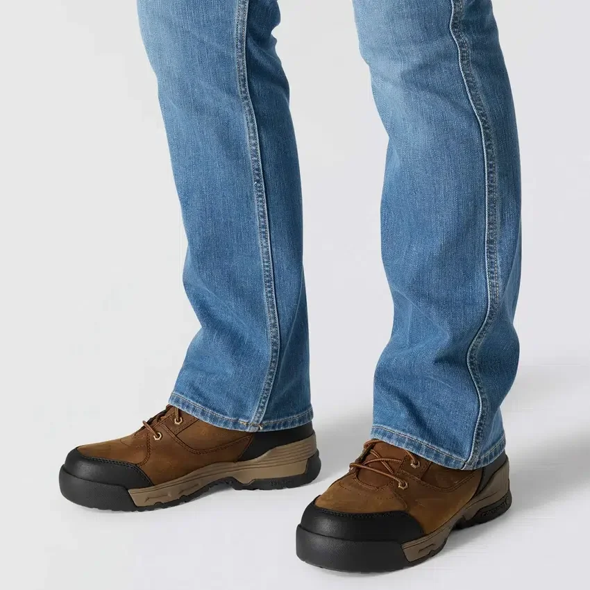 Vaqueros de trabajo para hombre de corte holgado y campana «Fr Relaxed Fit Bootcut Rugged Flex», resistentes al fuego