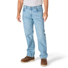 Vaqueros de trabajo para hombre de corte holgado y pierna recta con tecnología Rugged Flex