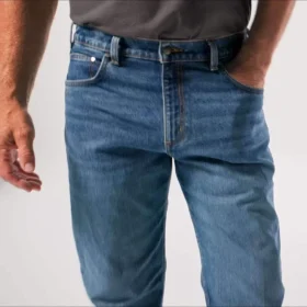 Vaqueros de trabajo para hombre de corte holgado y pierna recta con tecnología Rugged Flex
