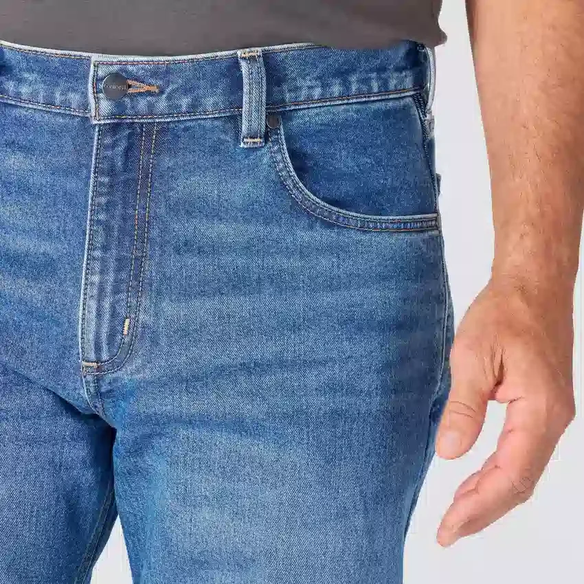 Vaqueros de trabajo para hombre de corte holgado y pierna recta con tecnología Rugged Flex