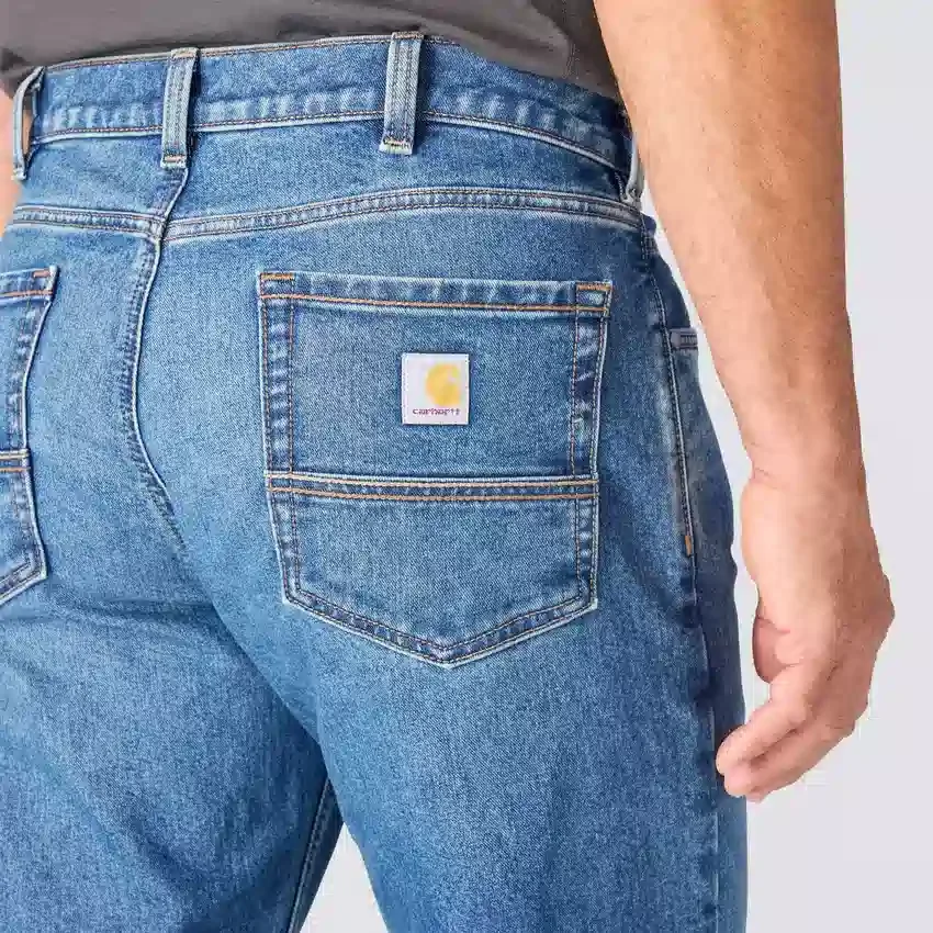 Vaqueros de trabajo para hombre de corte holgado y pierna recta con tecnología Rugged Flex