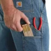 Vaqueros de trabajo para hombre, de corte recto holgado, con doble refuerzo en las rodillas y tecnología Rugged Flex