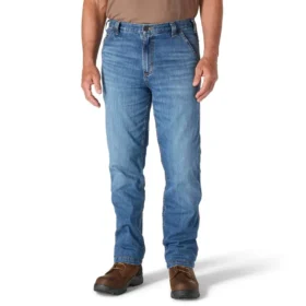 Vaqueros de trabajo rectos, holgados y resistentes «Rugged Flex» para hombre