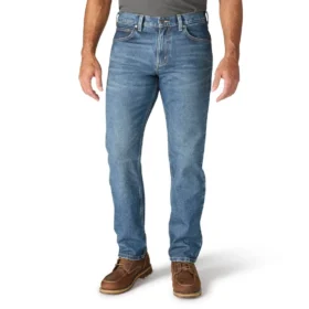 Vaqueros de trabajo rectos, holgados y resistentes «Rugged Flex» para hombre