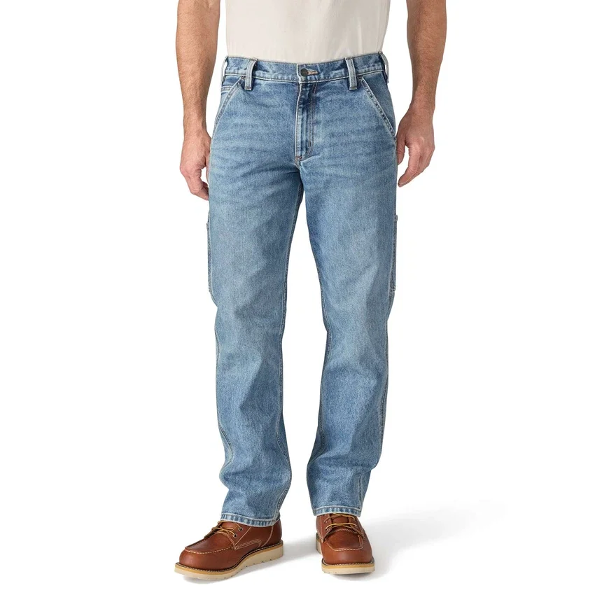 Vaqueros de trabajo rectos, holgados y resistentes «Rugged Flex» para hombre