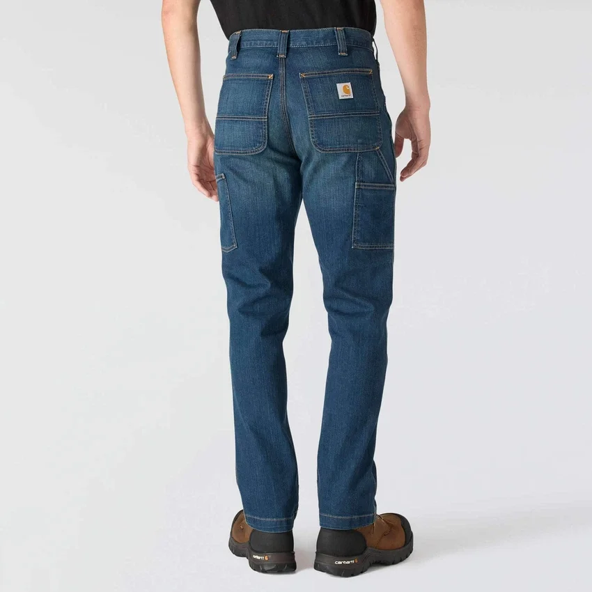 Vaqueros de trabajo rectos, holgados y resistentes «Rugged Flex» para hombre