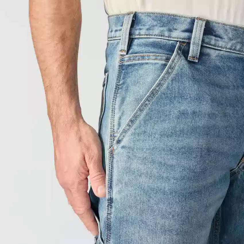 Vaqueros de trabajo rectos, holgados y resistentes «Rugged Flex» para hombre