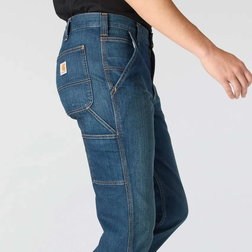 Vaqueros de trabajo rectos, holgados y resistentes «Rugged Flex» para hombre