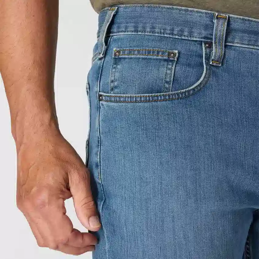 Vaqueros de trabajo rectos, holgados y resistentes «Rugged Flex» para hombre