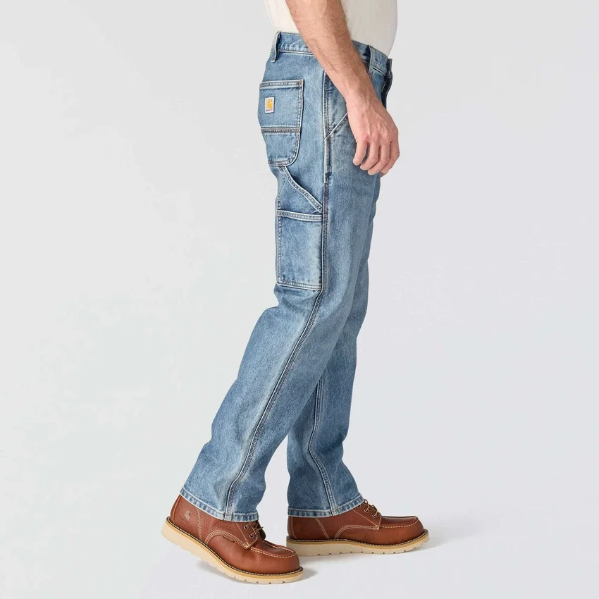 Vaqueros de trabajo rectos, holgados y resistentes «Rugged Flex» para hombre