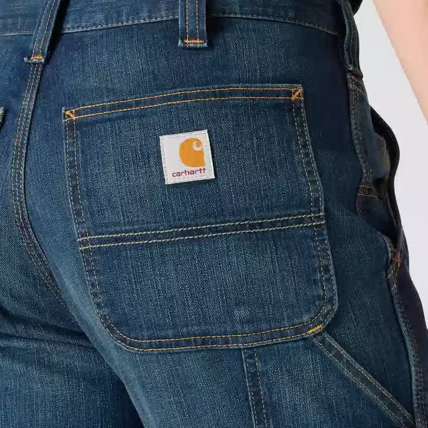 Vaqueros de trabajo rectos, holgados y resistentes «Rugged Flex» para hombre