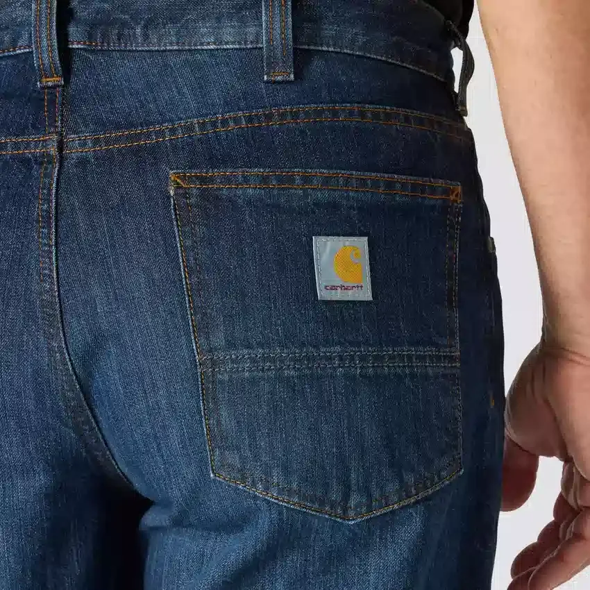 Vaqueros de trabajo rectos y holgados para hombre