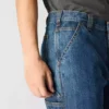 Vaqueros de trabajo rectos y holgados para hombre