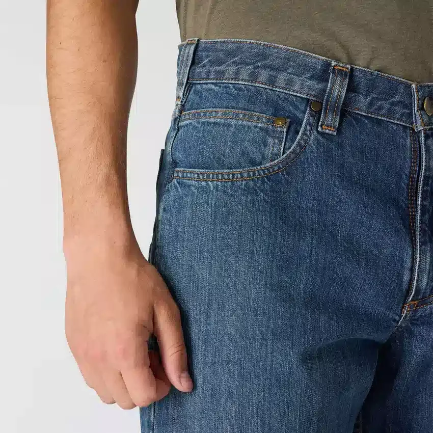 Vaqueros de trabajo rectos y holgados para hombre