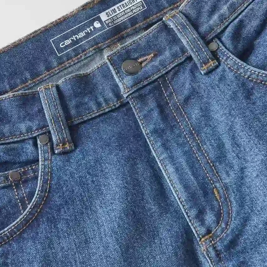 Vaqueros de trabajo Slim Straight Rugged Flex para hombre