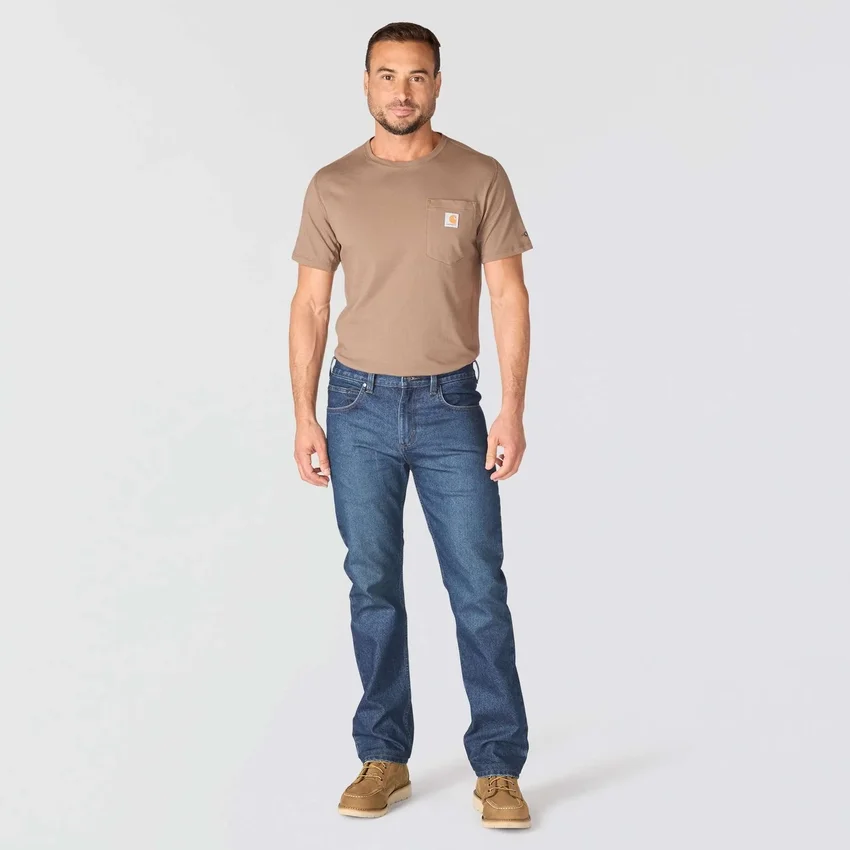 Vaqueros de trabajo Slim Straight Rugged Flex para hombre